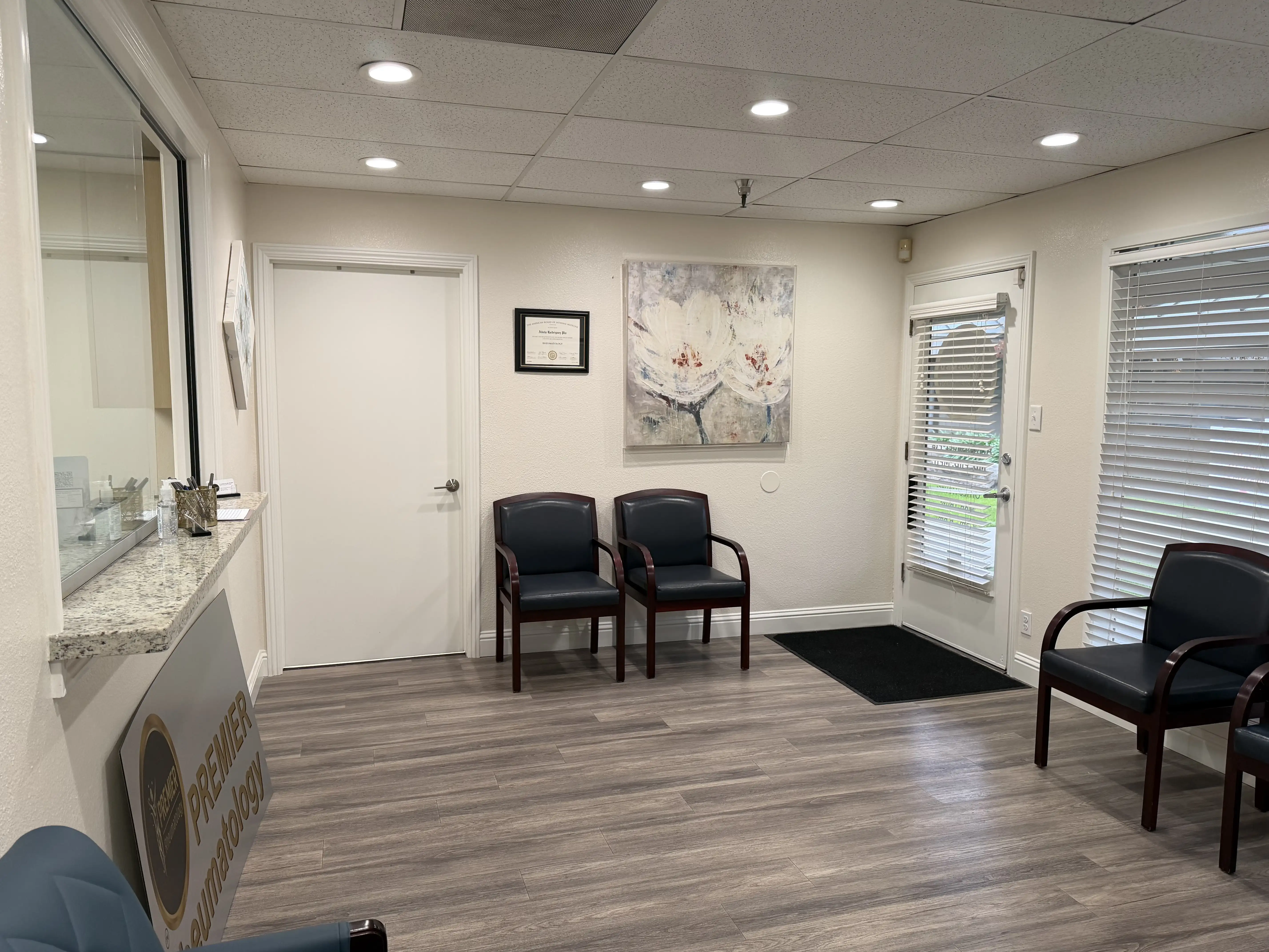 Premier Rheumatology, P.C. consultation room in Fresno, CA